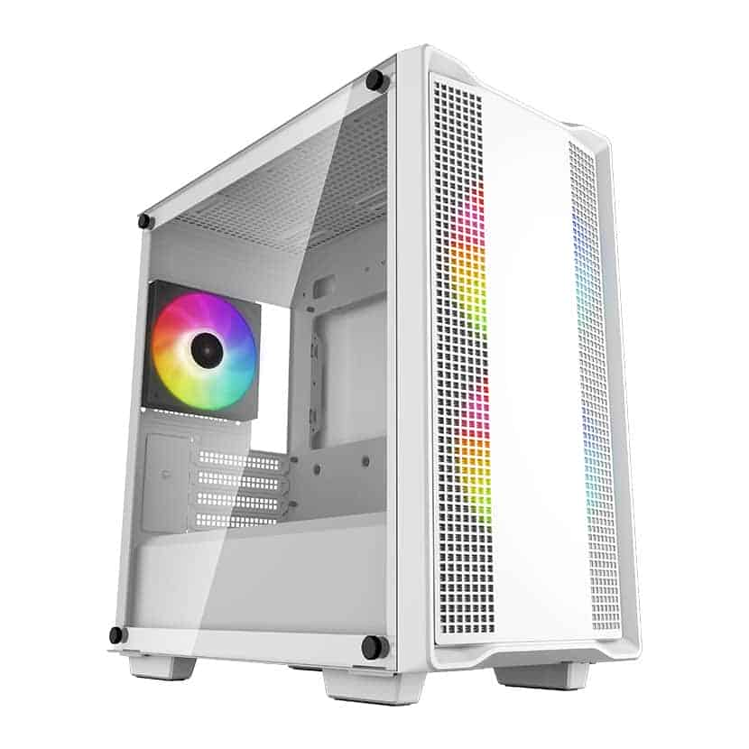 DeepCool CC360 ARGB WH Tempered Glass White Micro ATX Gaming Case